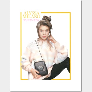 Alyssa Milano / 80s Styled Aesthetic Retro Design Posters and Art